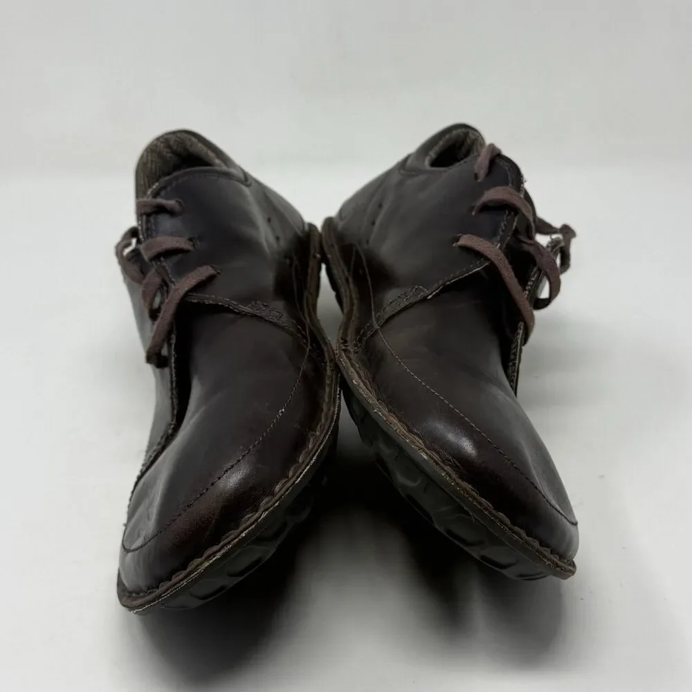 Patagonia Loulu Shoes Mens 14 Brown Leather Outdoor Walking Minimalist Lace Up